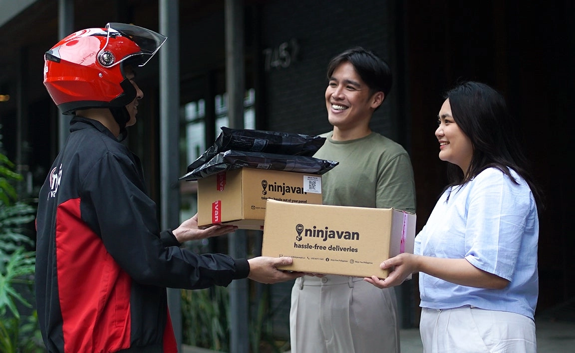 giving the parcel to consignees